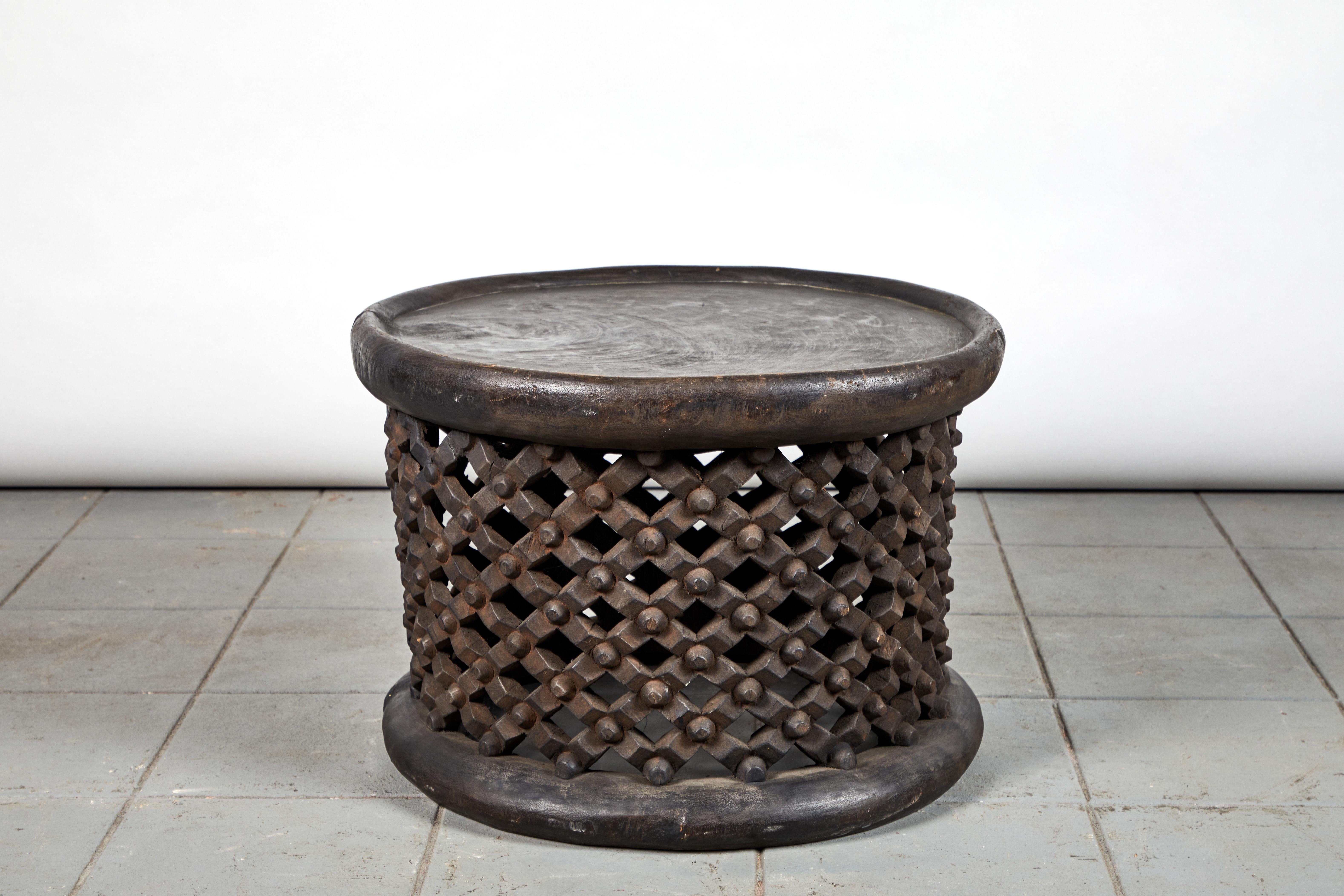 Wood African Bamileke Table, 20th Century
