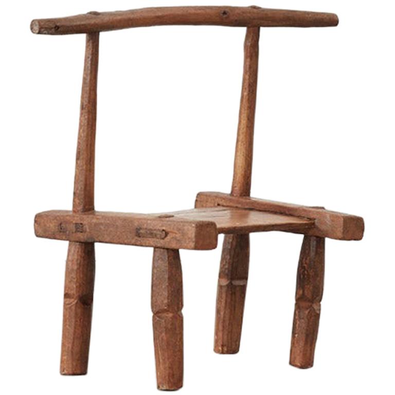 African Baoulé Chair, Ivory Coast, Mid-20th Century