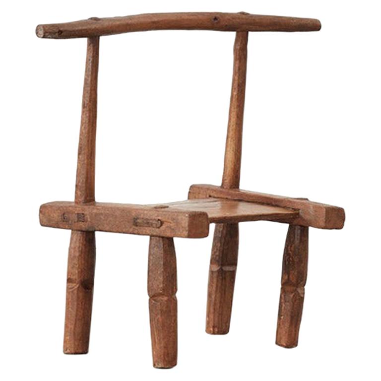 African Baoulé Chair, Ivory Coast, Mid-20th Century