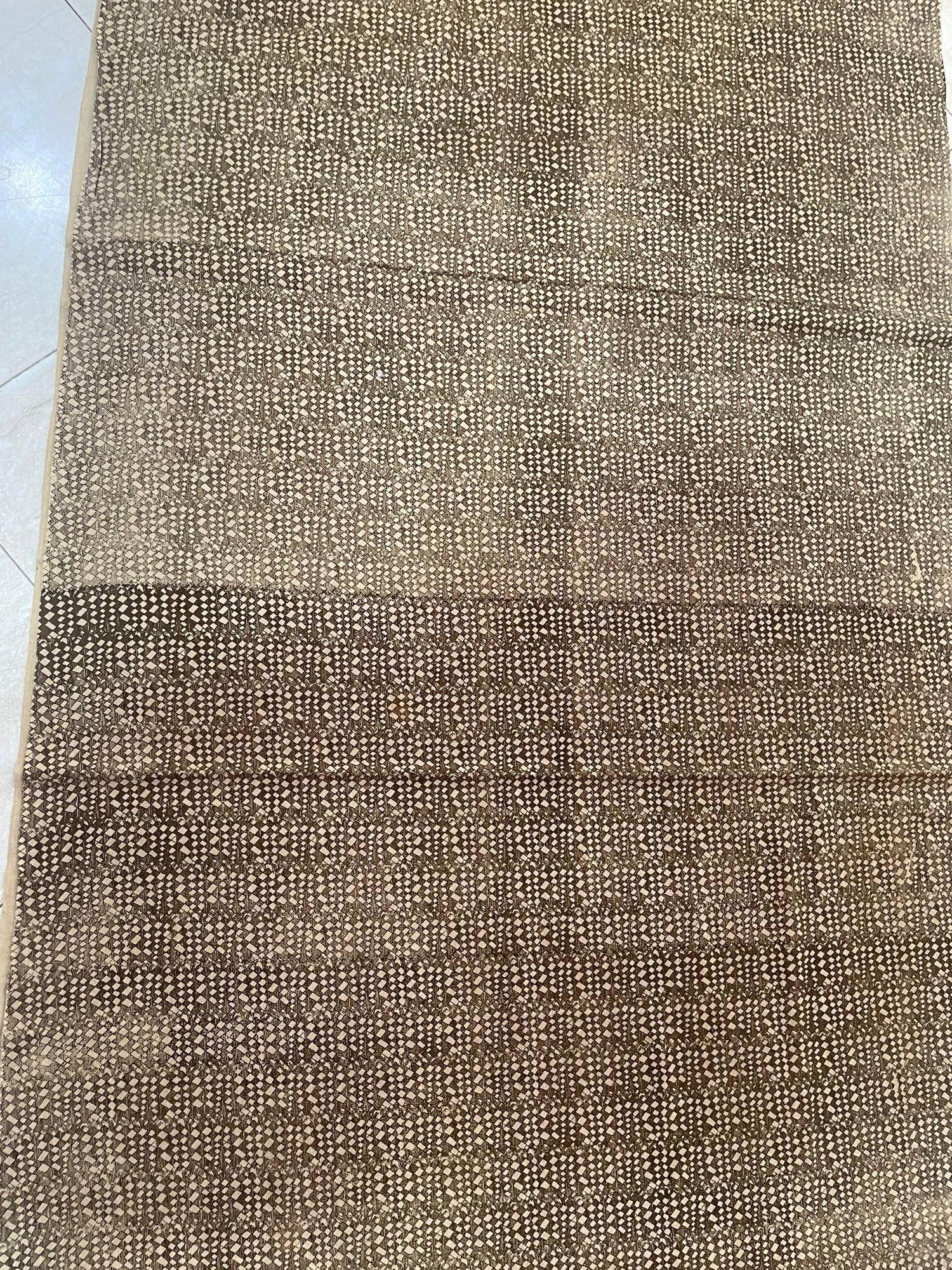 Tissu africain batik naturel tissé à la main, tissu de coton imprimé à la main Ghana 10ards en vente 2