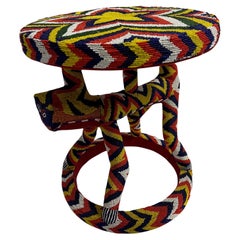 African Beaded Stool
