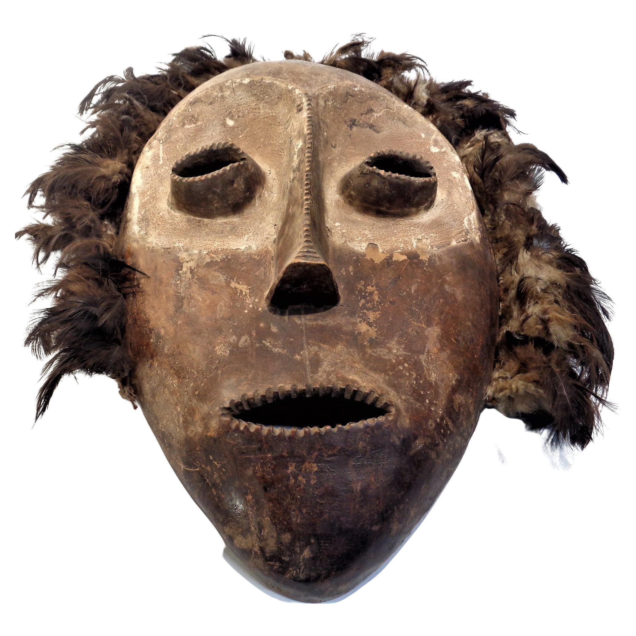 Congolese African Bembe Mask For Sale