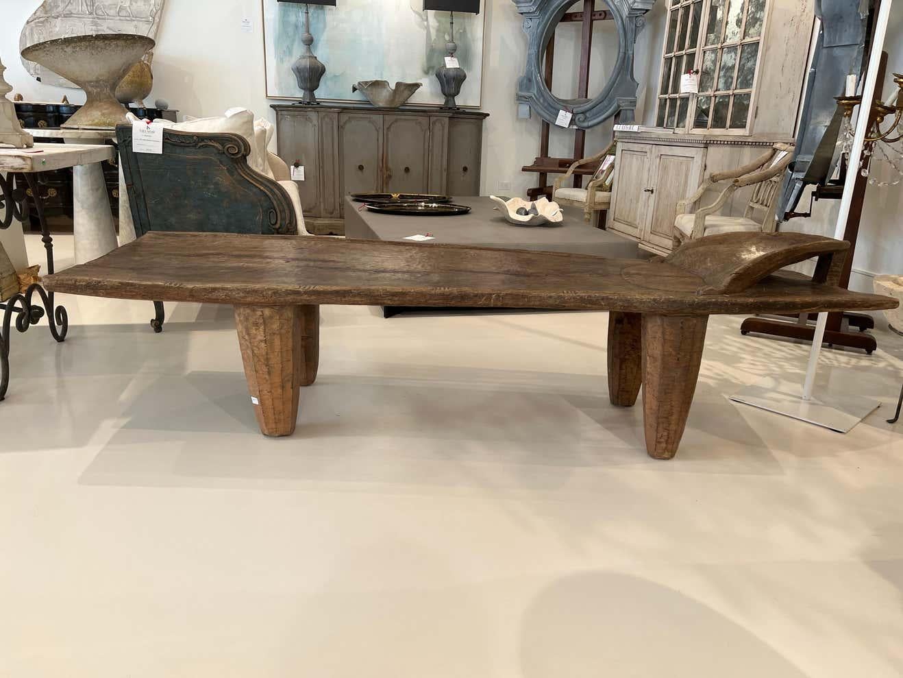 African Bench, Early 20th Century In Fair Condition For Sale In New Orleans, LA