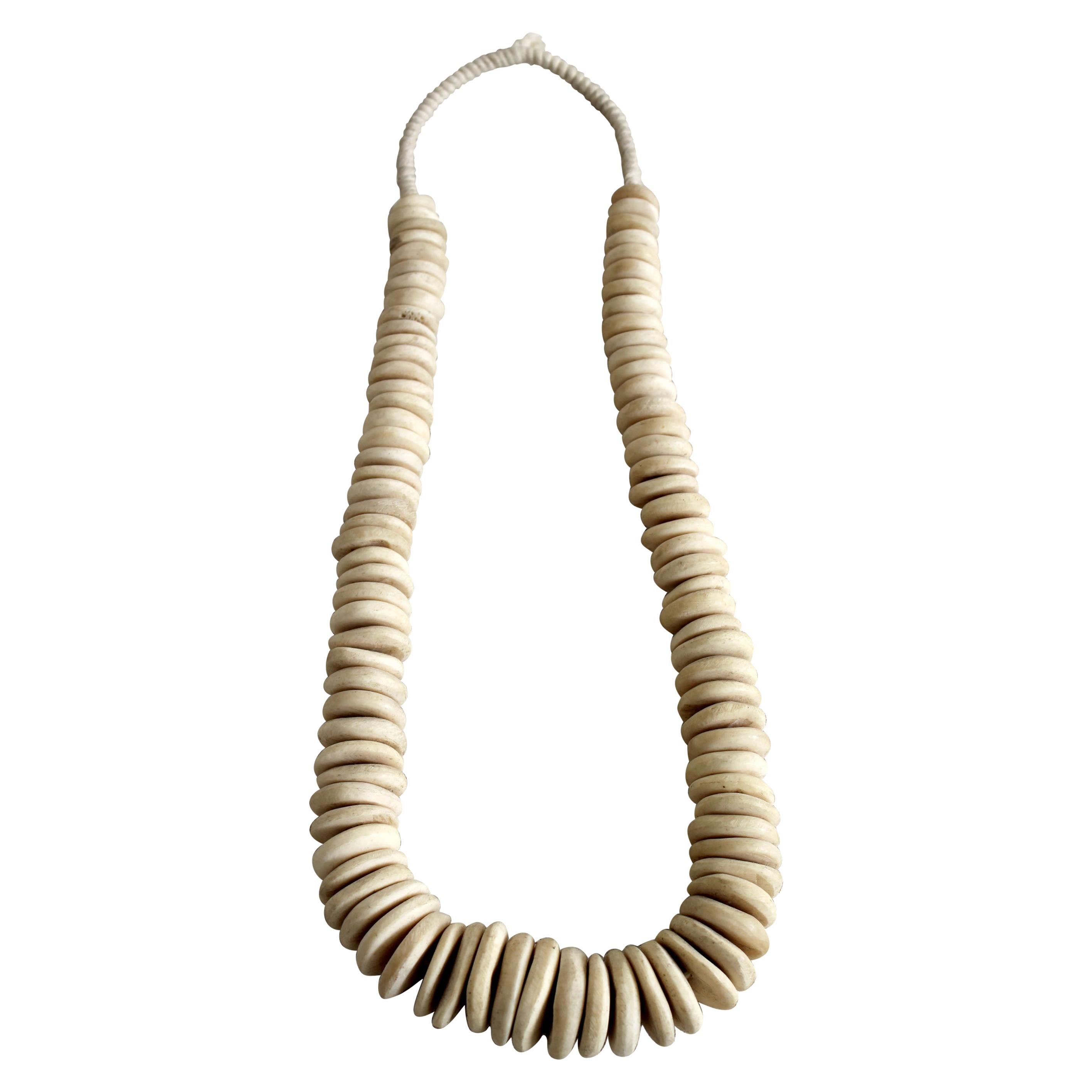 African Bone Beads in Natural