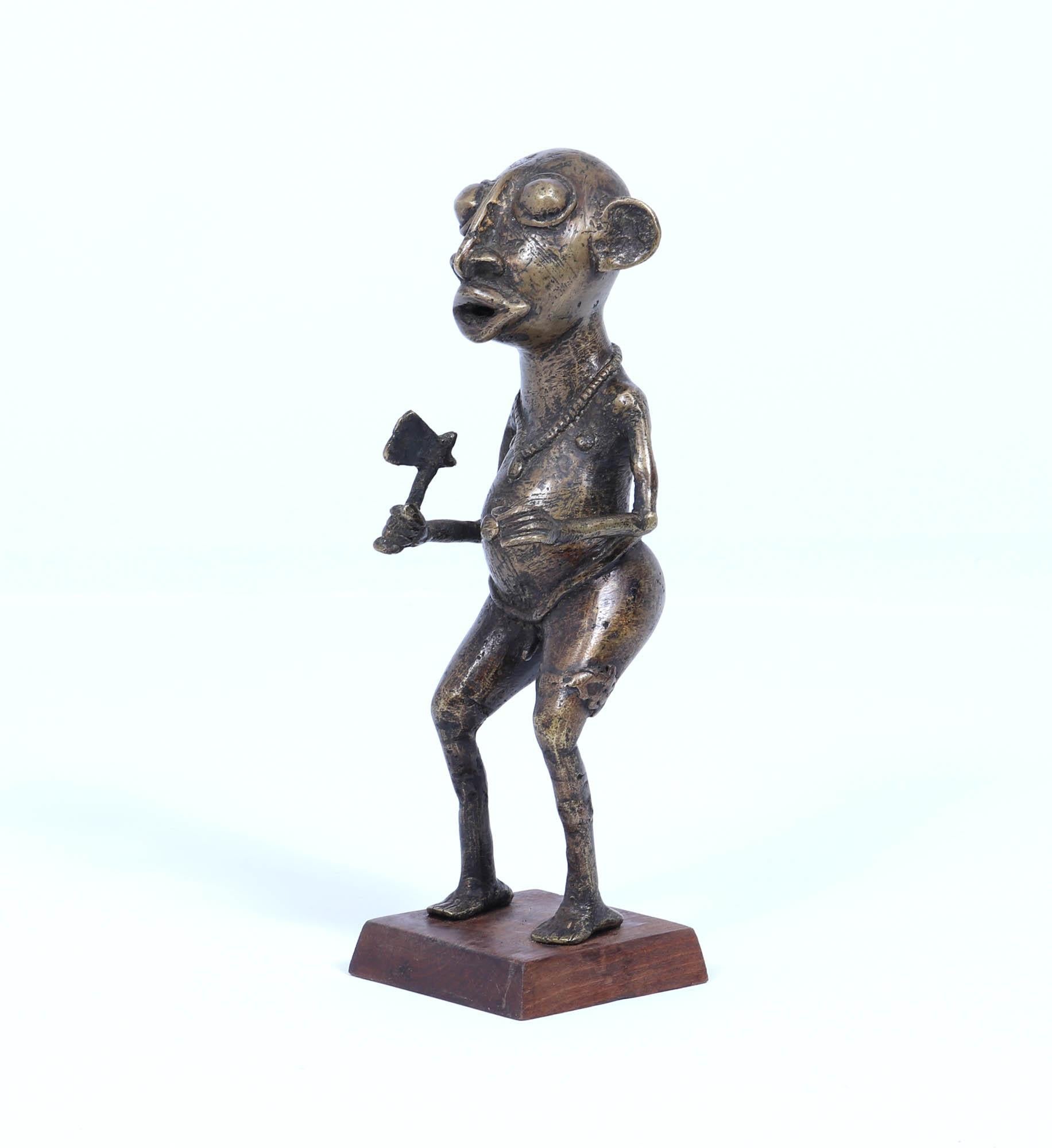 Figura africana in bronzo del 1950 circa in vendita 1