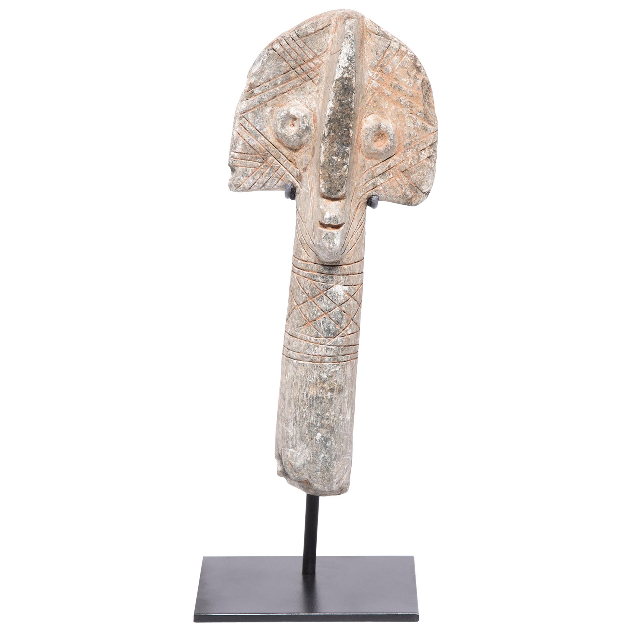 African Bura Stone Funerary Marker For Sale