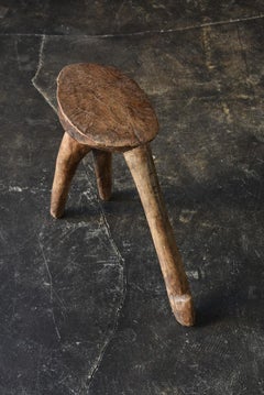 Petit tabouret africain du Burkina Faso de la tribu Lobi/20e siècle/Unique chaise