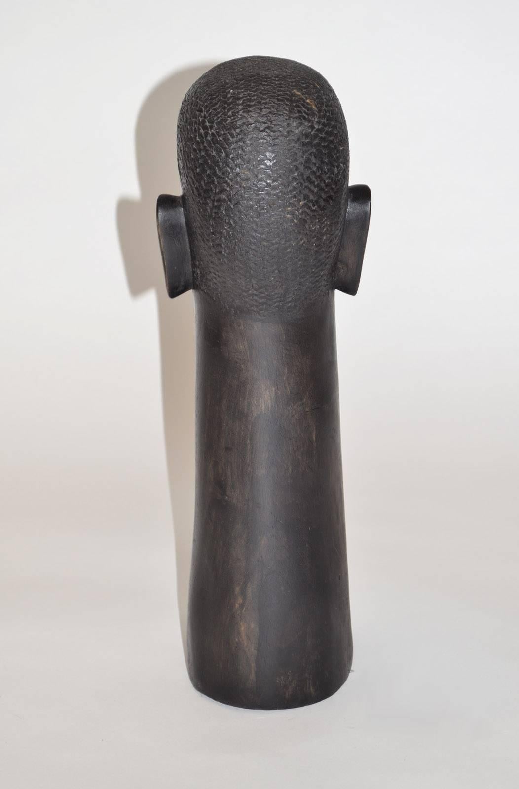 African Bust Carving Ebony Wood at 1stDibs ebony bust, ebony african