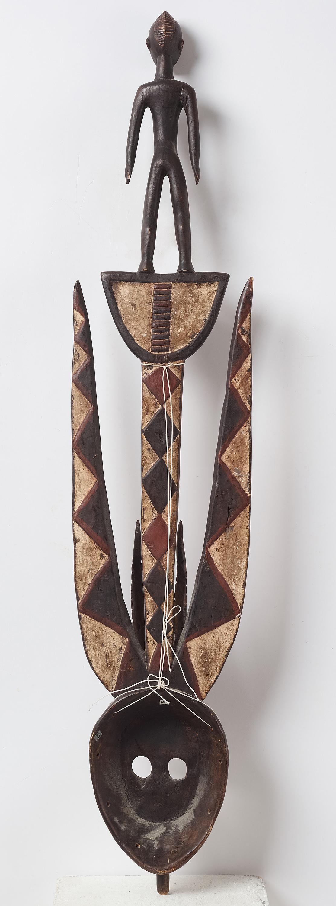 Bwa mask from Burkina Fasso 
Burkina Faso, Black Volta River region
Culture: Bwa peoples
Provenance: Private Swedish  collection 
Bwa plank masks are conceived to embody supernatural forces that act on behalf of the families that commission and use