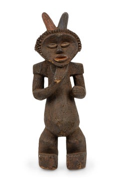 African Cameroon 20th Century Hand Carved Mabila Ancestor Figure