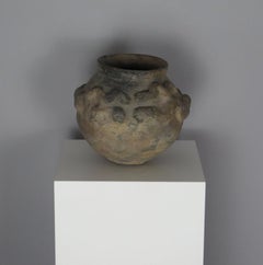 African Canari Vessel with Serpent Detail