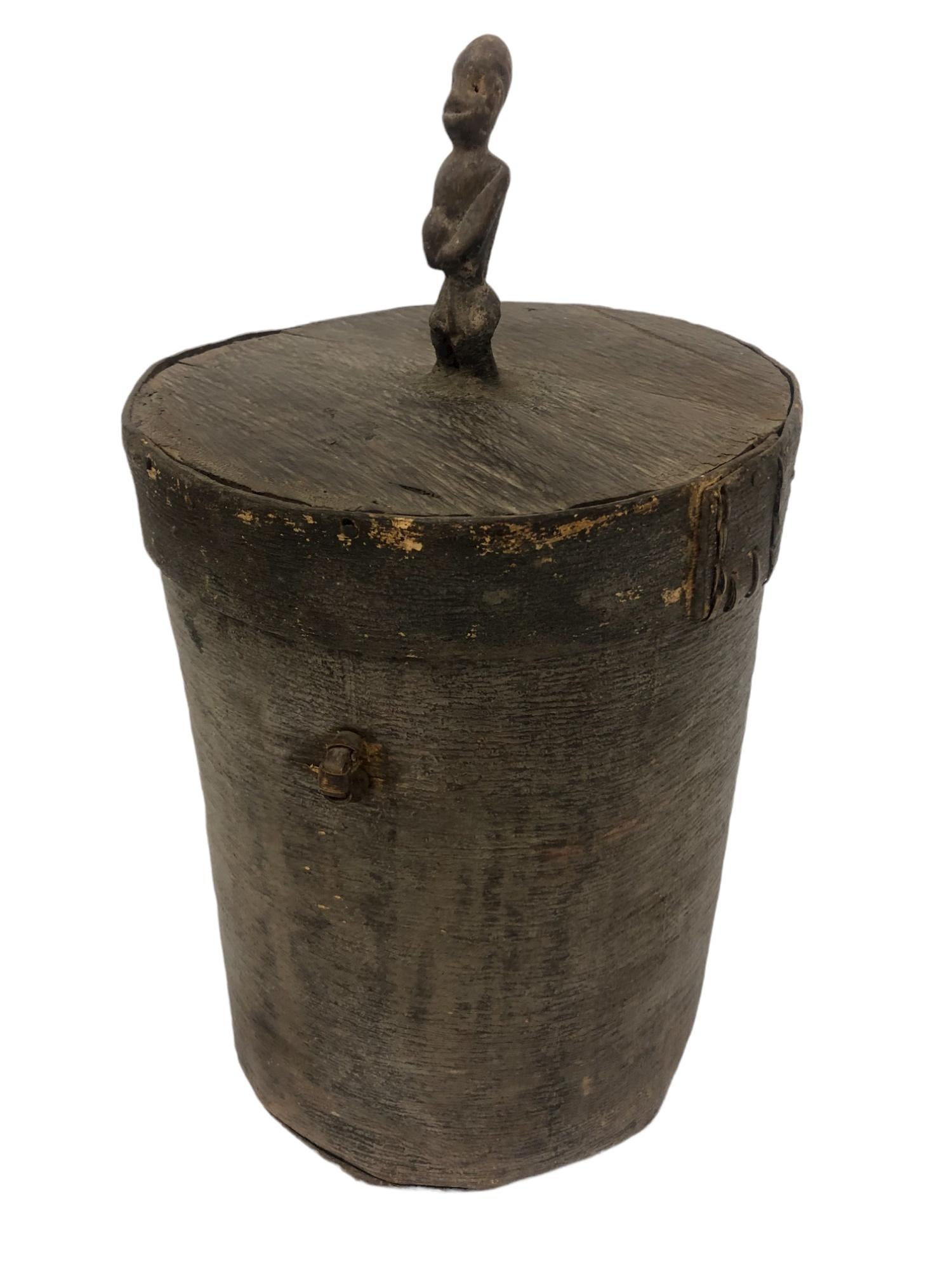 19th Century African Canister For Sale