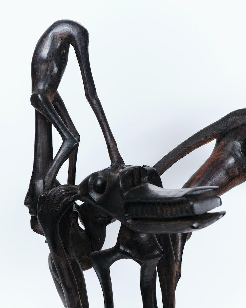 XIX secolo Africano, Scultura animale astratta intagliata in vendita