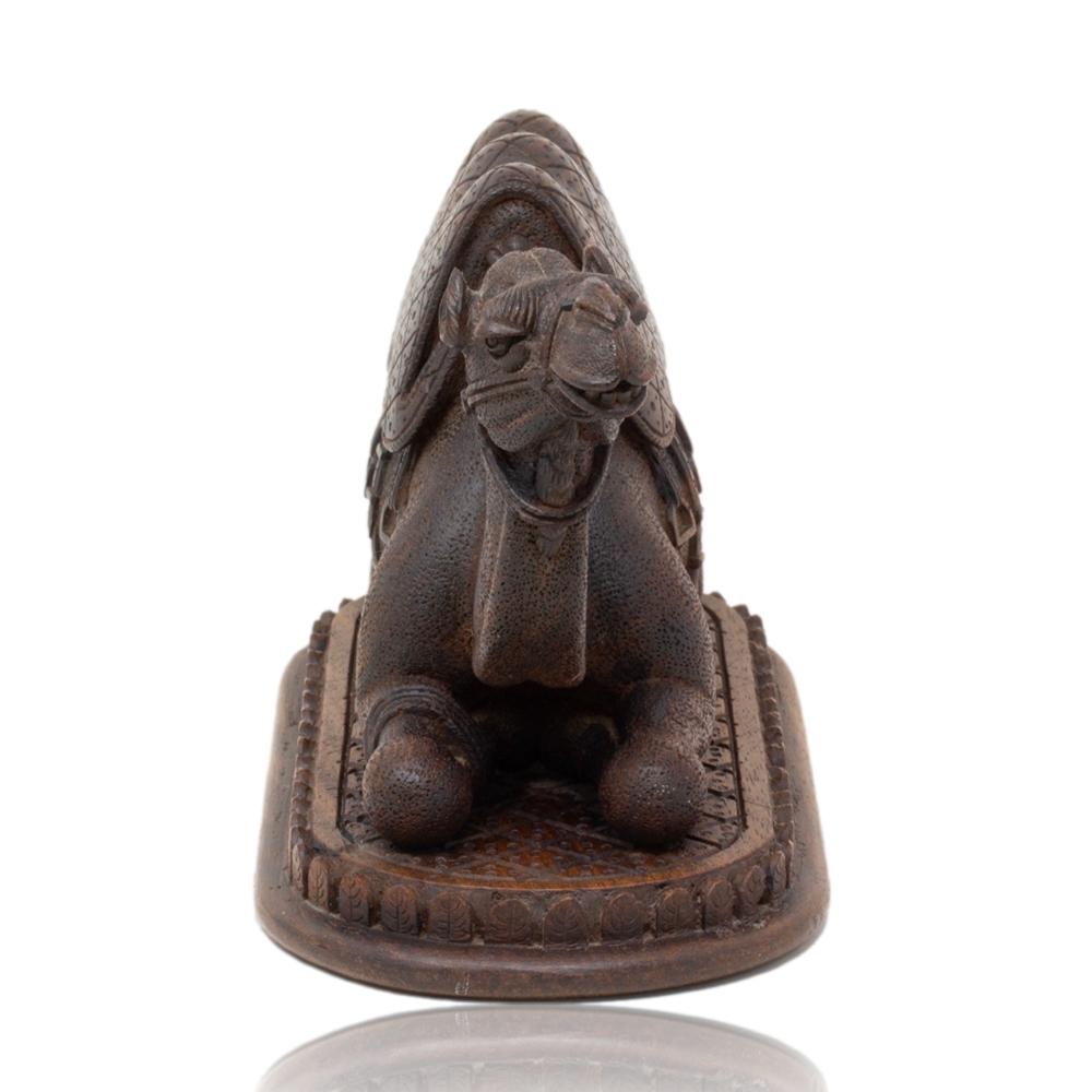 African Carved Camel Sculpture For Sale 3