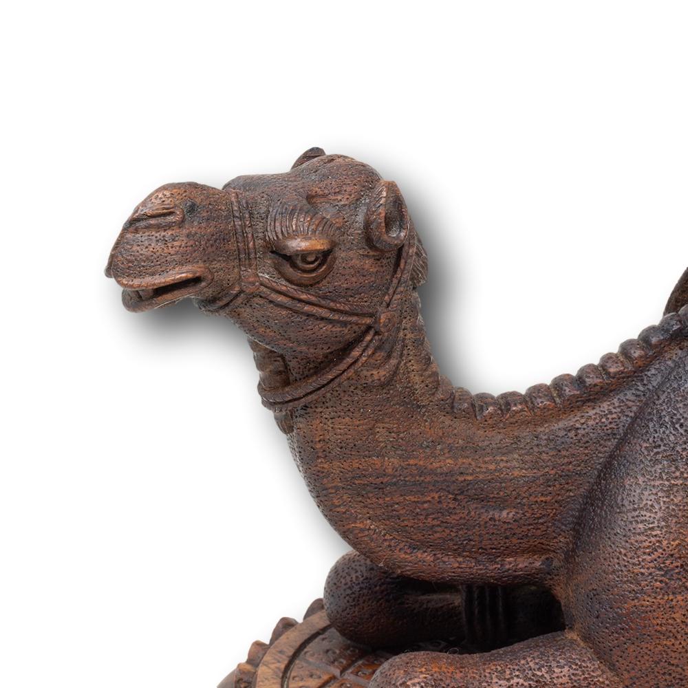 African Carved Camel Sculpture For Sale 4
