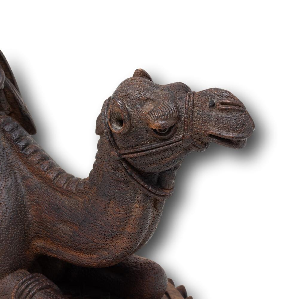 African Carved Camel Sculpture For Sale 5