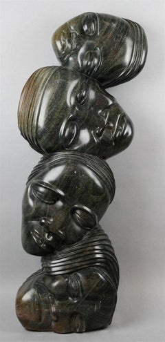 African Carved Marble Sculpture by Amos Gwitirwa