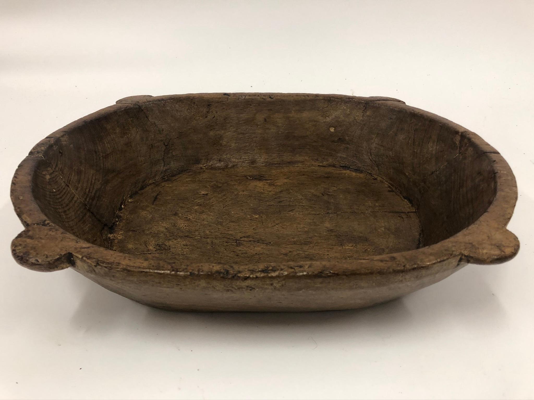 19th Century African Carved Wood Bowl