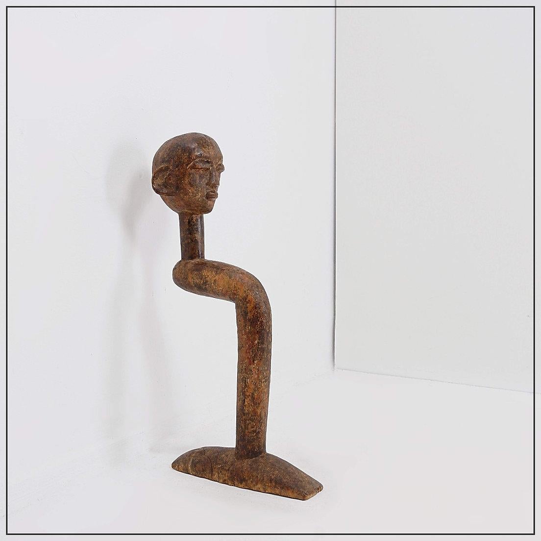 African carved wooden statue - Congo
Tribal Art - Congo - African
Measures : 15x30cm H:62cm
