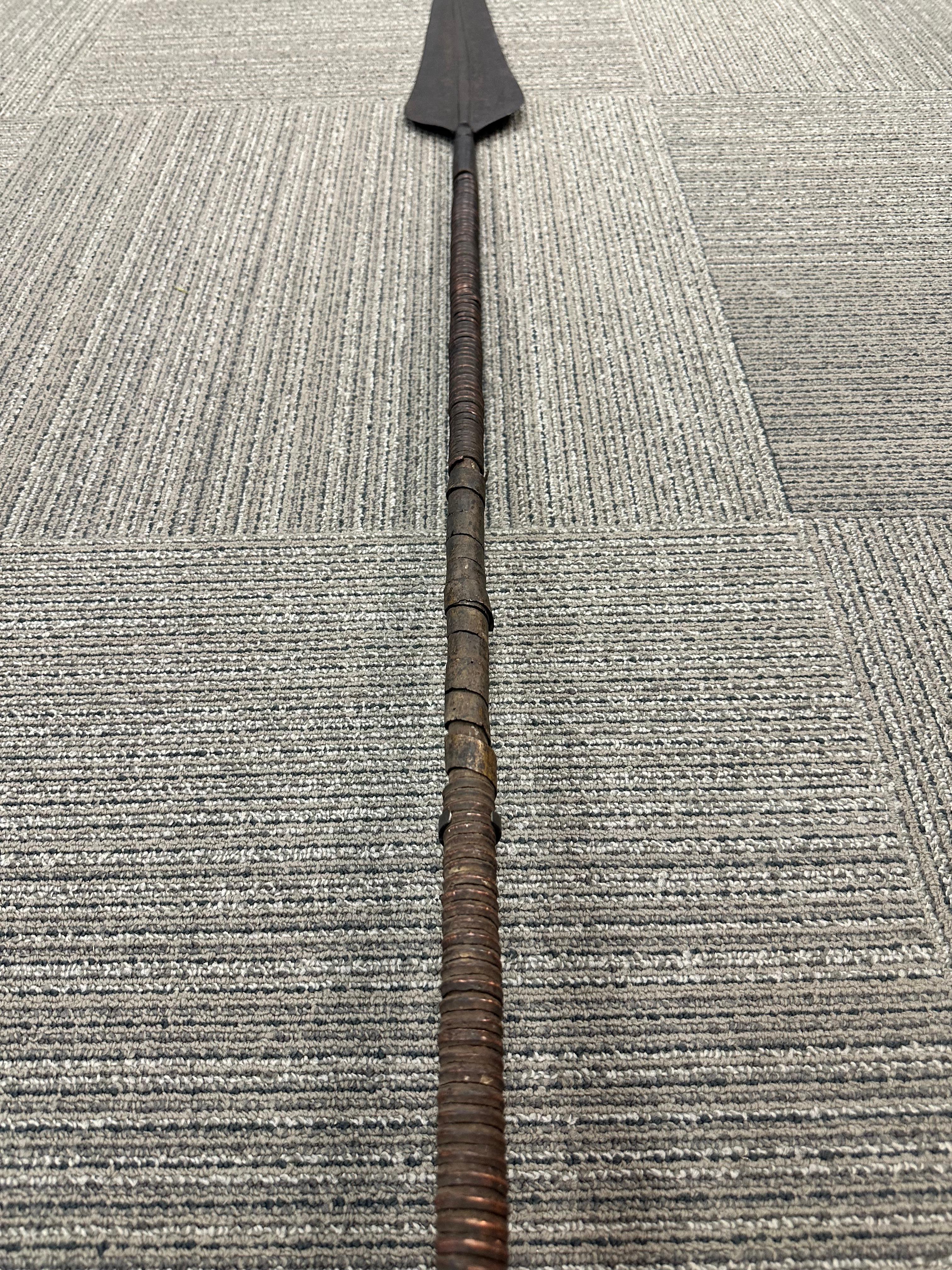 African Ceremonial Iron and Wood Spears 4