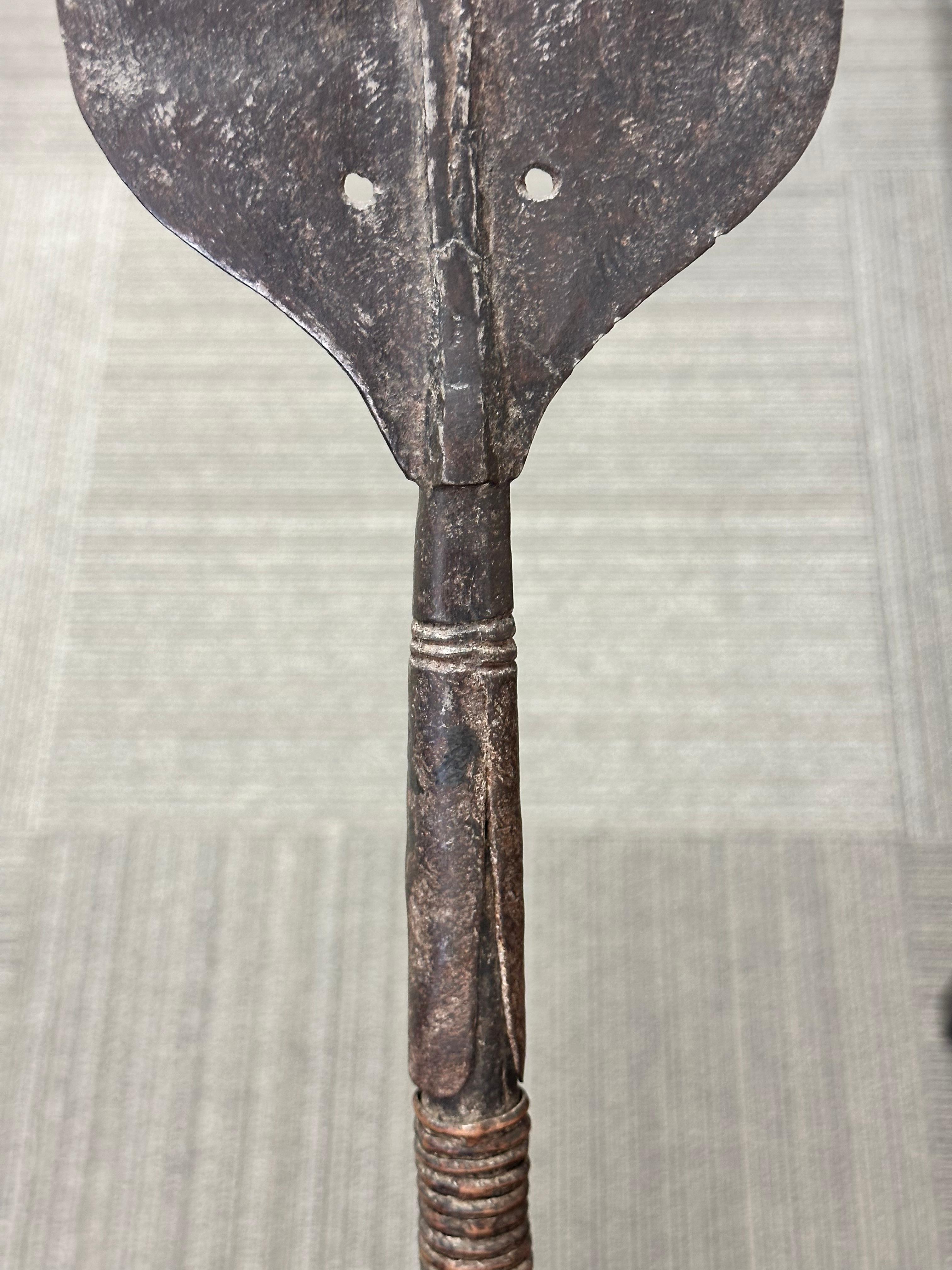 Congolese African Ceremonial Iron and Wood Spears