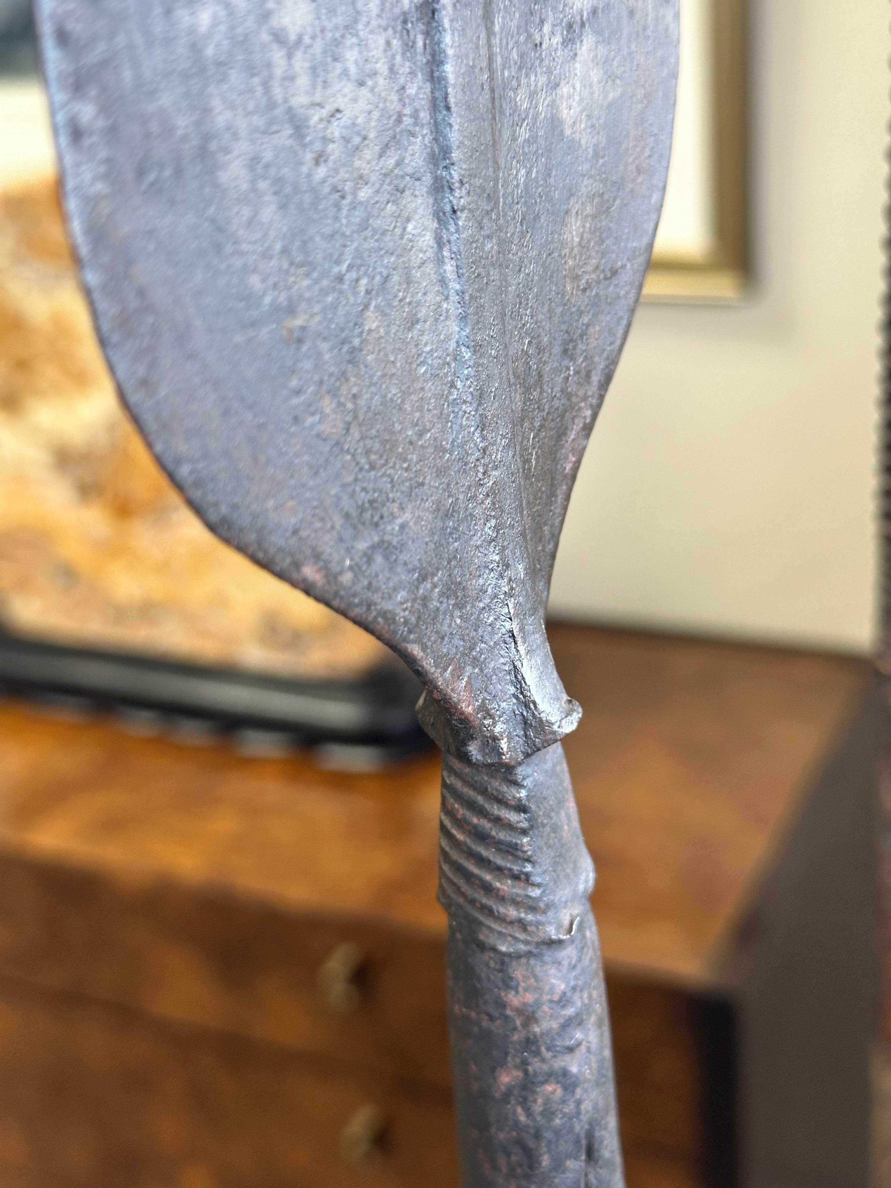 20th Century African Ceremonial Iron and Wood Spears
