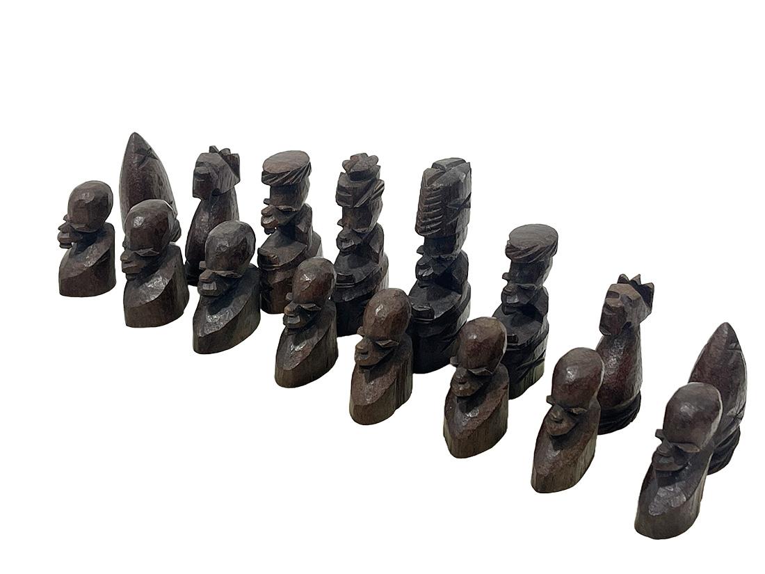 African chess set of Namibia In Good Condition For Sale In Delft, NL