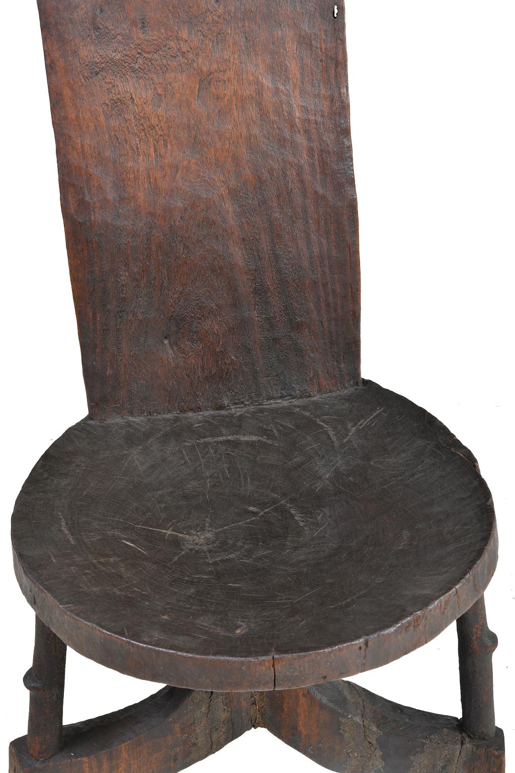 African Chieftain Chair from Oromo People in Ethiopia, circa Early 1900s For Sale 2