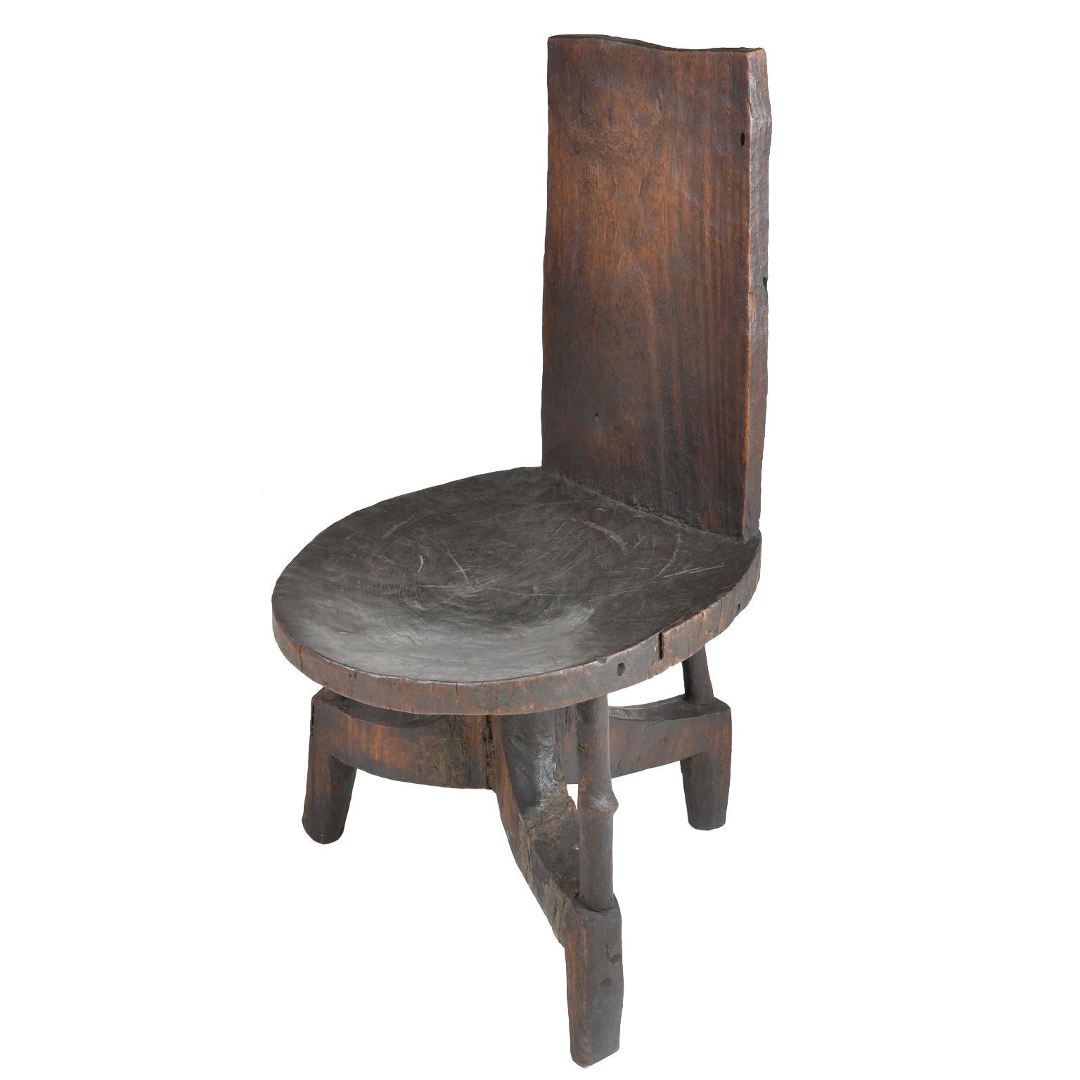 Tribal African Chieftain Chair from Oromo People in Ethiopia, circa Early 1900s For Sale