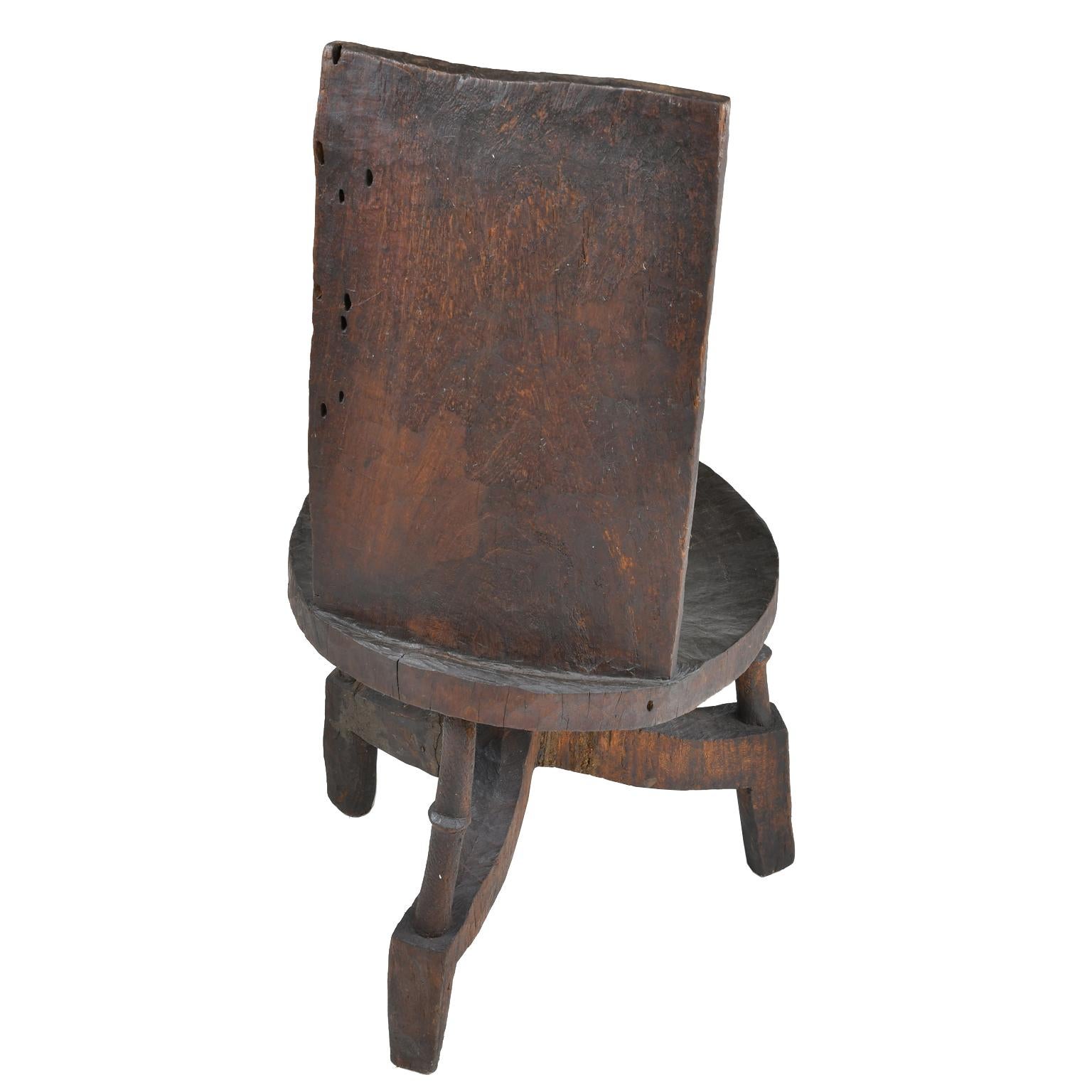 African Chieftain Chair from Oromo People in Ethiopia, circa Early 1900s In Good Condition For Sale In Miami, FL