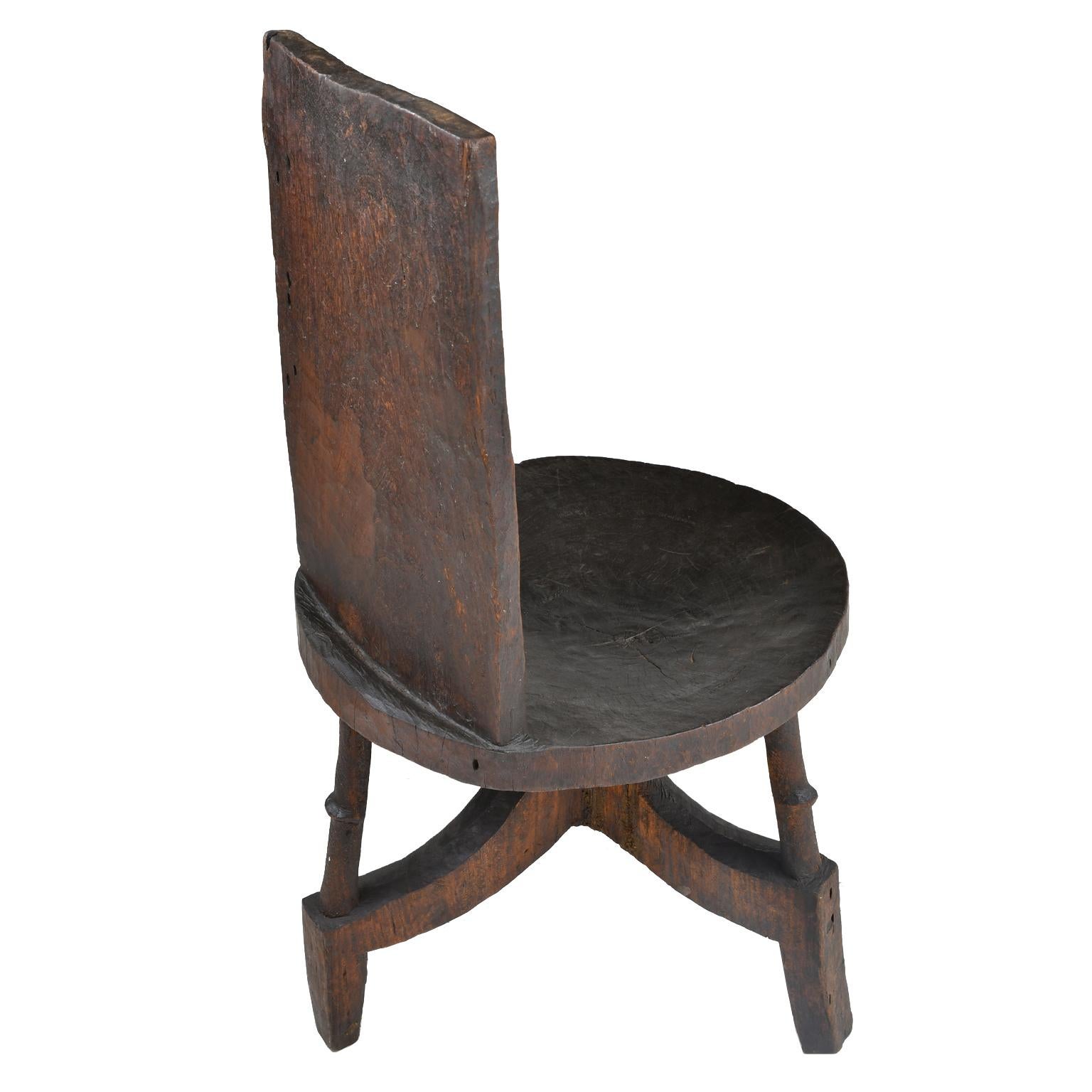 20th Century African Chieftain Chair from Oromo People in Ethiopia, circa Early 1900s For Sale
