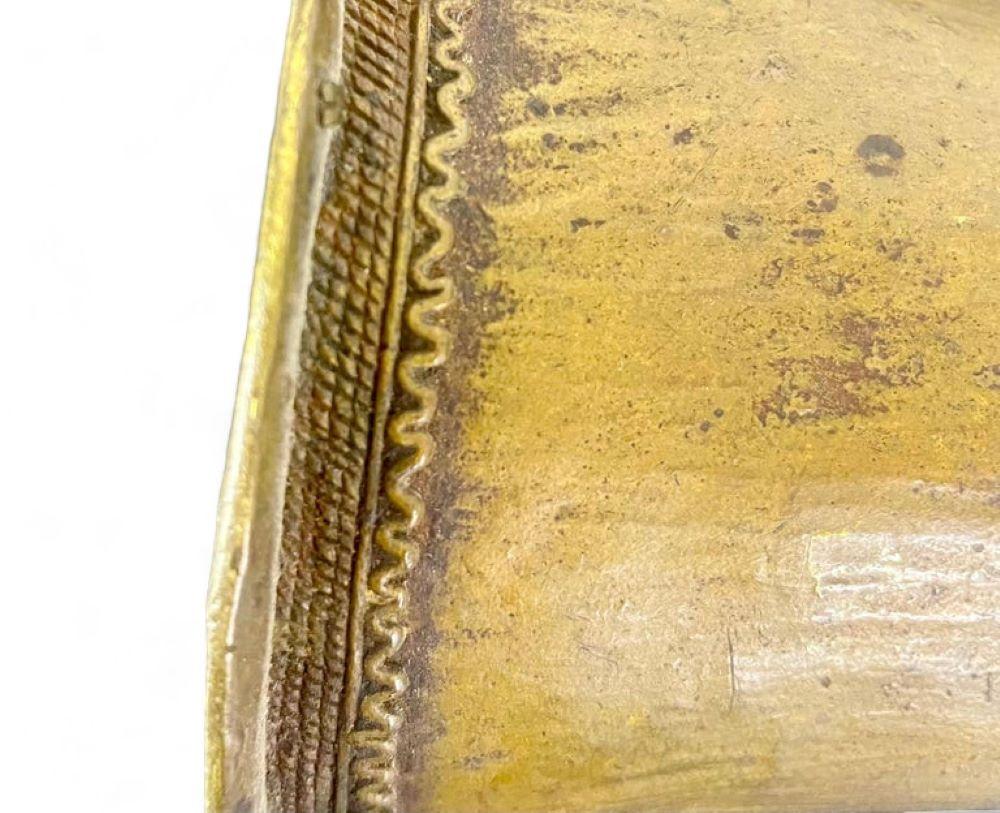 African Coin Bracelet in Bronze - lost wax - Africa 19th 1