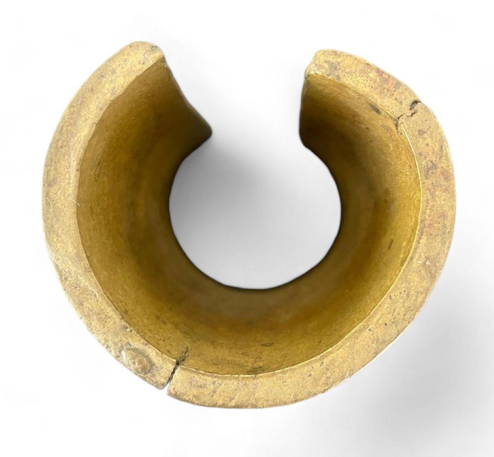 African Coin Bracelet in Bronze - lost wax - Africa 19th 2