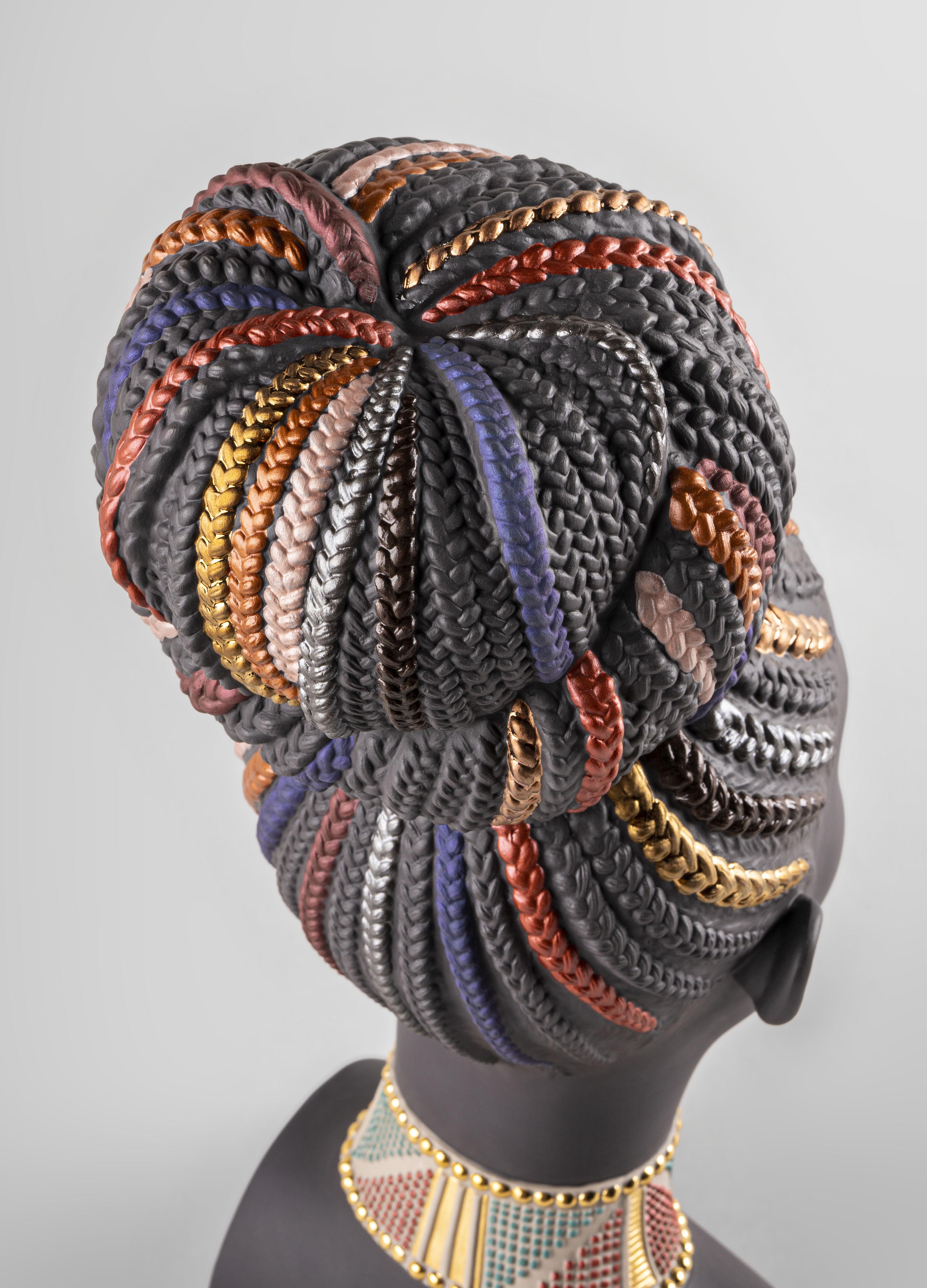 Afrikanische Farben Skulptur (Spanisch) im Angebot