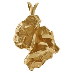 Colgante Continente Africano en Oro Amarillo de 18 quilates