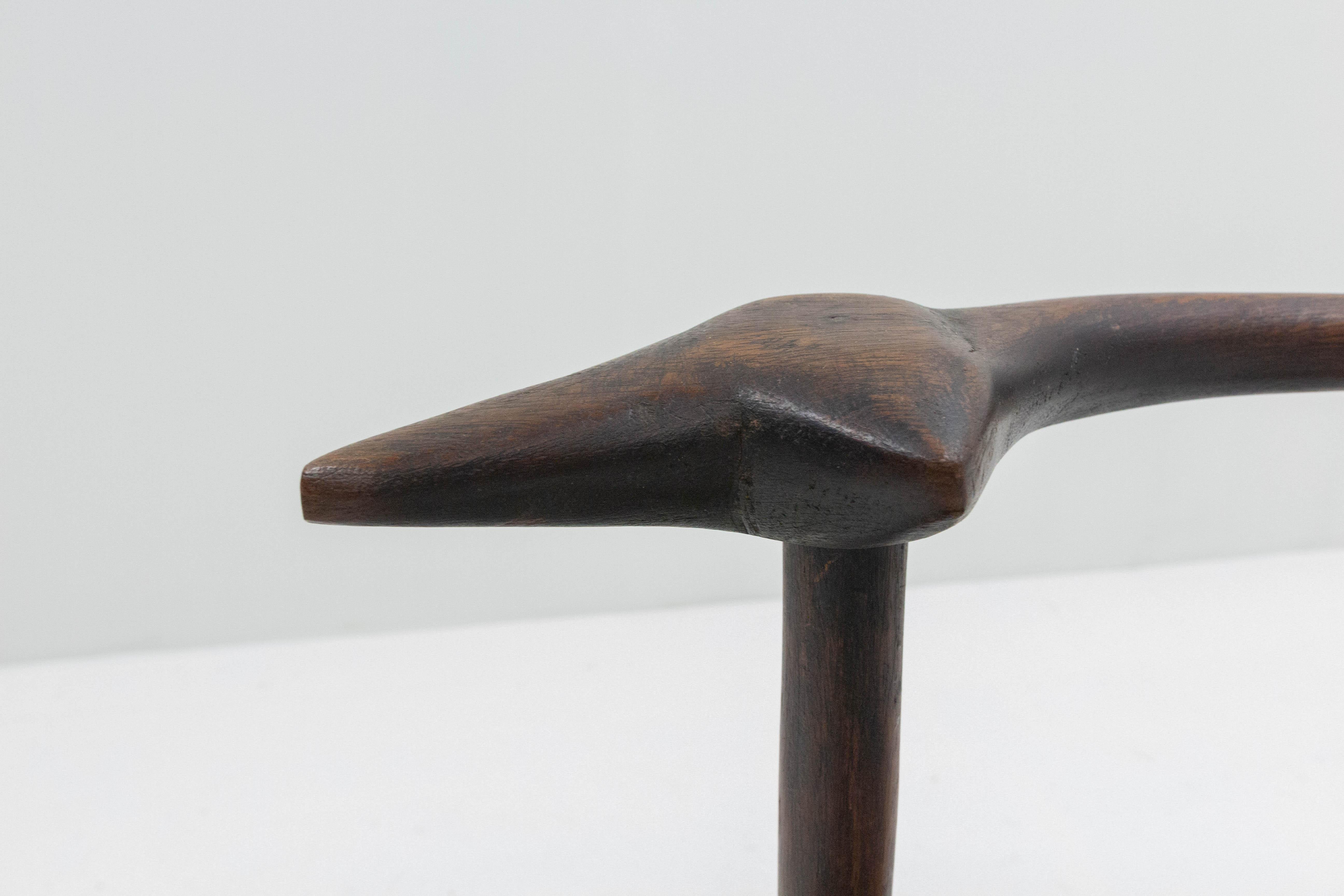 20th Century African Cote d'Ivoire Midcentury Armchair Adressed to Michel Kodjo, Artist For Sale