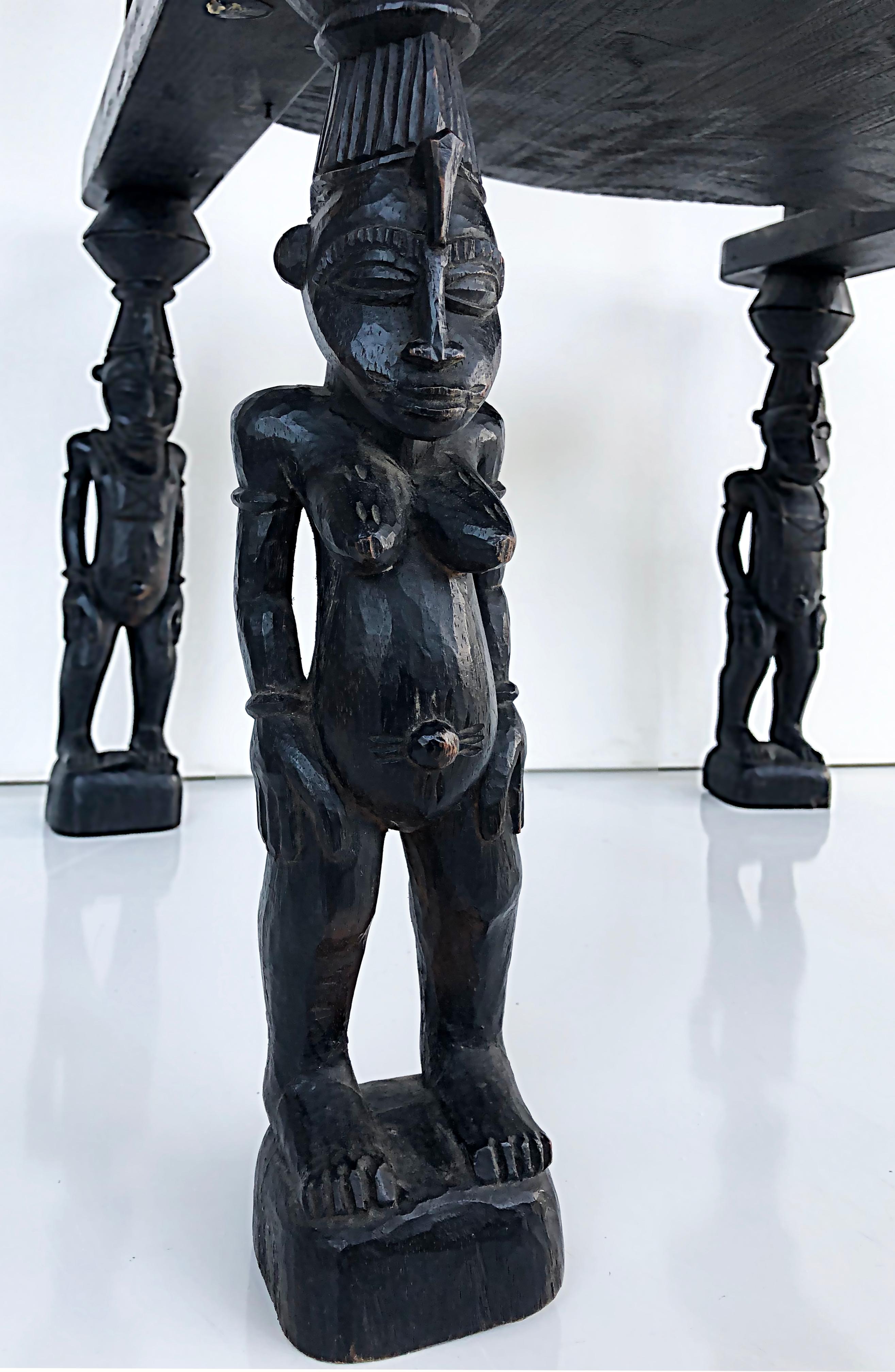 Fauteuil de noblesse africain sculptural Senufo « Côte d'Ivoire », XXe siècle en vente 5