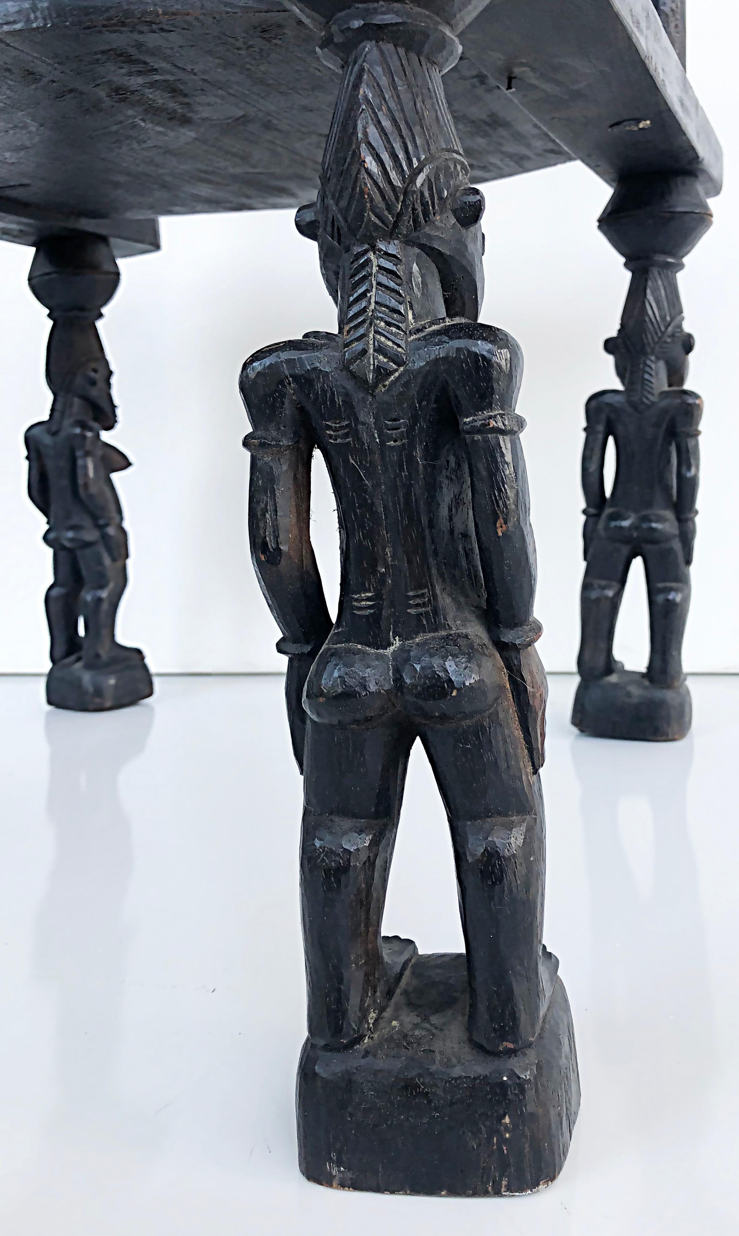 African 'Cote D'ivoire' Senufo Sculptural Nobility Style Armchair, Modern For Sale 5