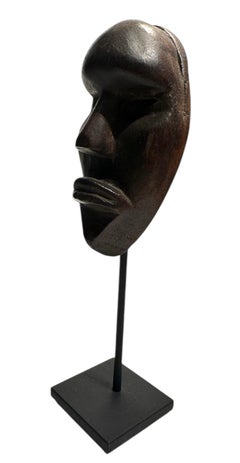 African Dan Passport Family Mask - Carved Wooden Mask from West Africa, Liberia
