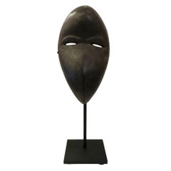 Máscara familiar africana Dan Passport - Máscara de madera tallada de África Occidental, Liberia
