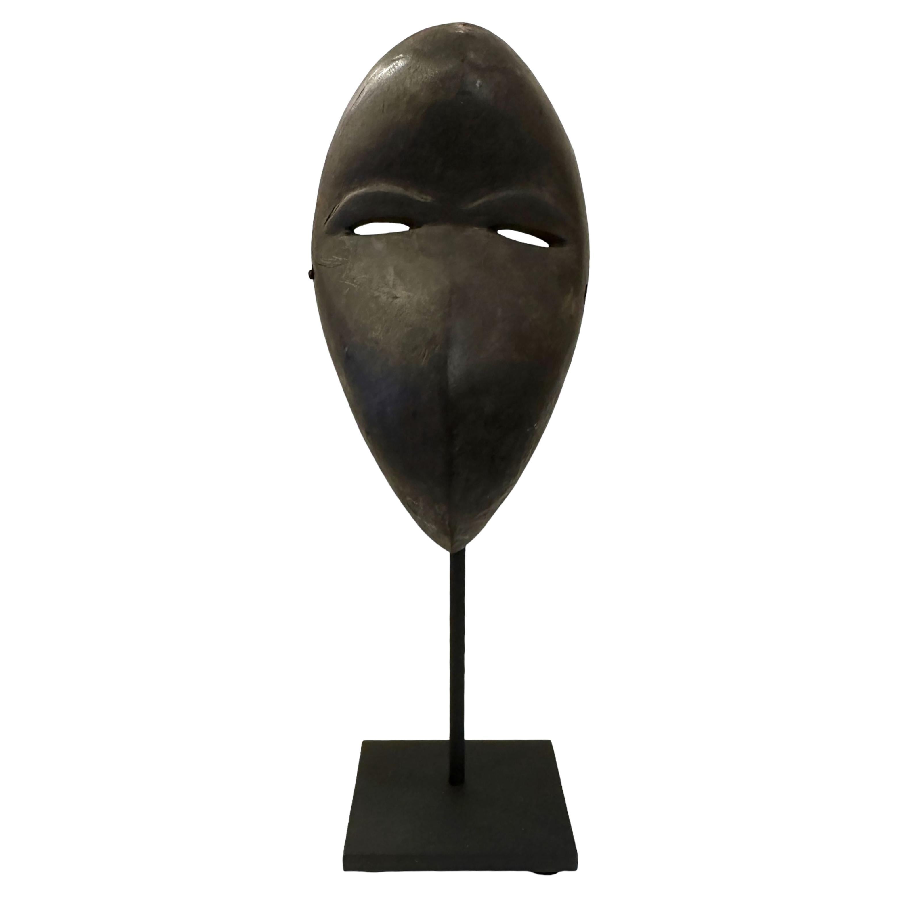 Máscara familiar africana Dan Passport - Máscara de madera tallada de África Occidental, Liberia