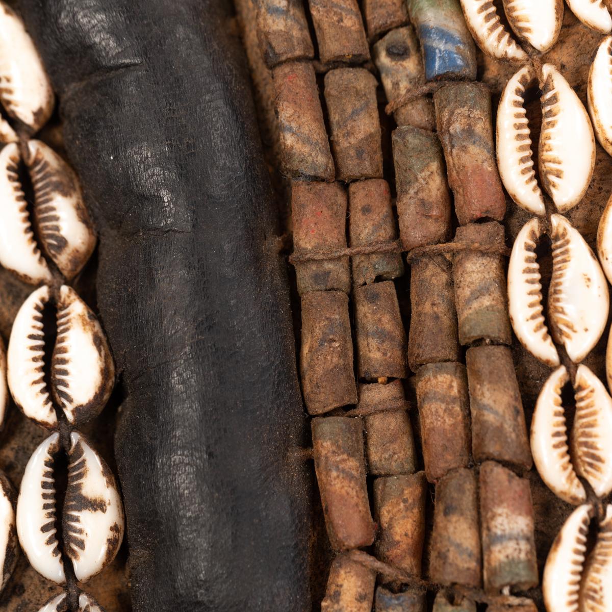 African Dan Yakuba Guard Mask Small Shells and Bells from the Ivory Coast 1970s For Sale 9