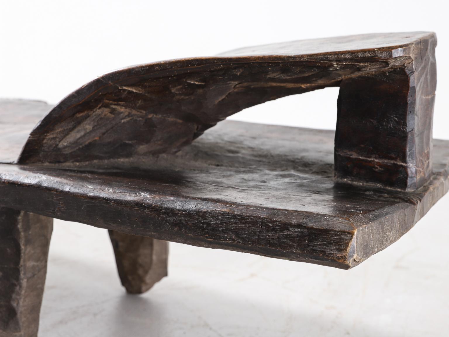 20th Century African Dark Hardwood Daybed For Sale
