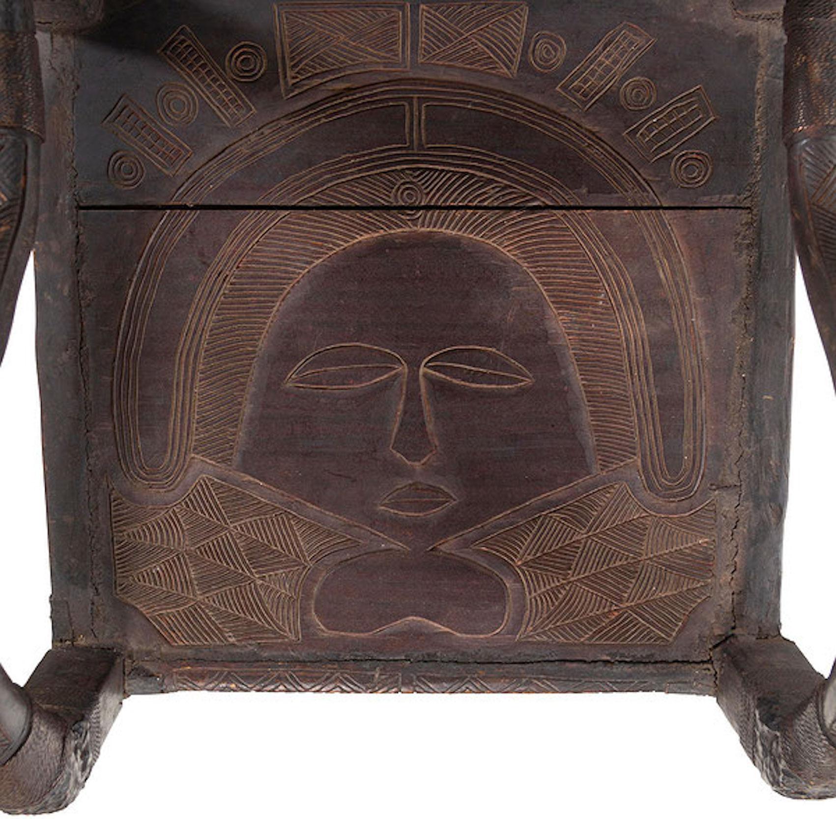 Late 20th Century African Decorative Armchair For Sale
