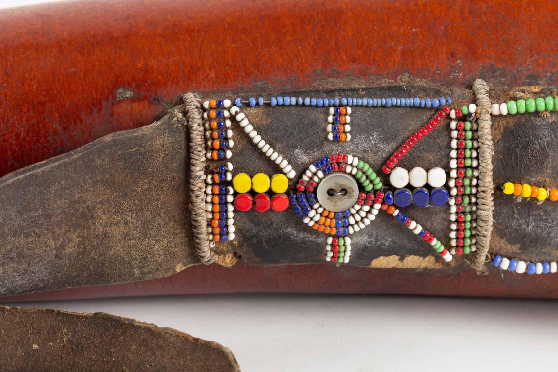 Tribal Objet décoratif africain:: calebasse en vente