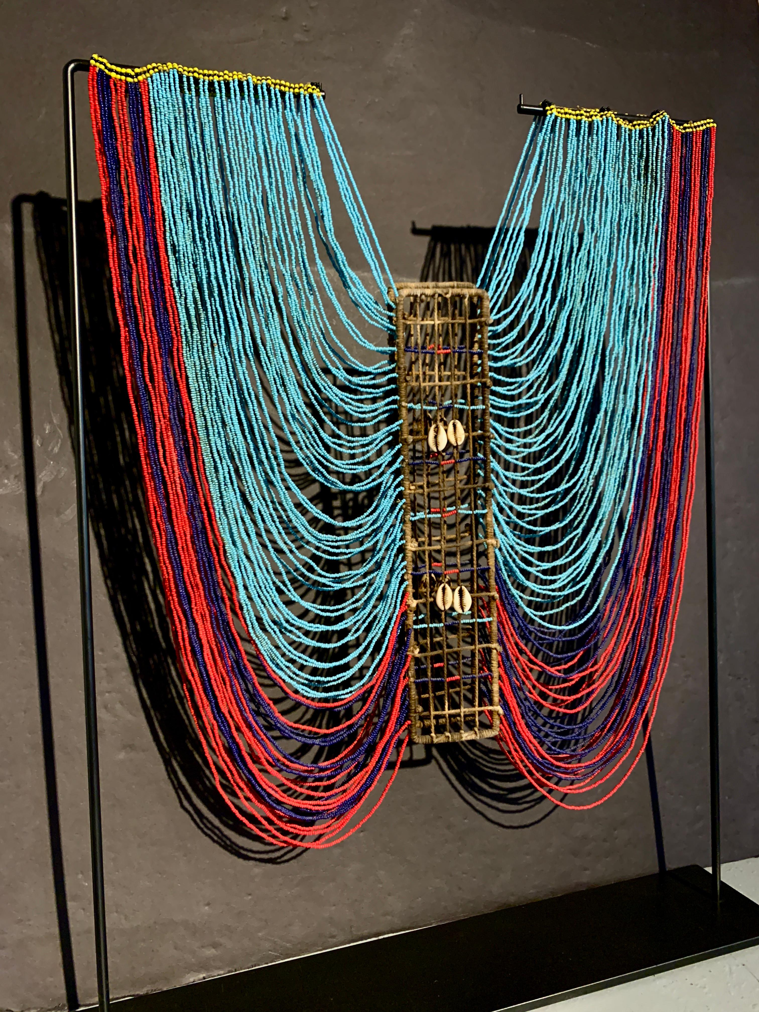 Tribal African Dinka Beaded Vest, Mid-20th Century, Sudan
