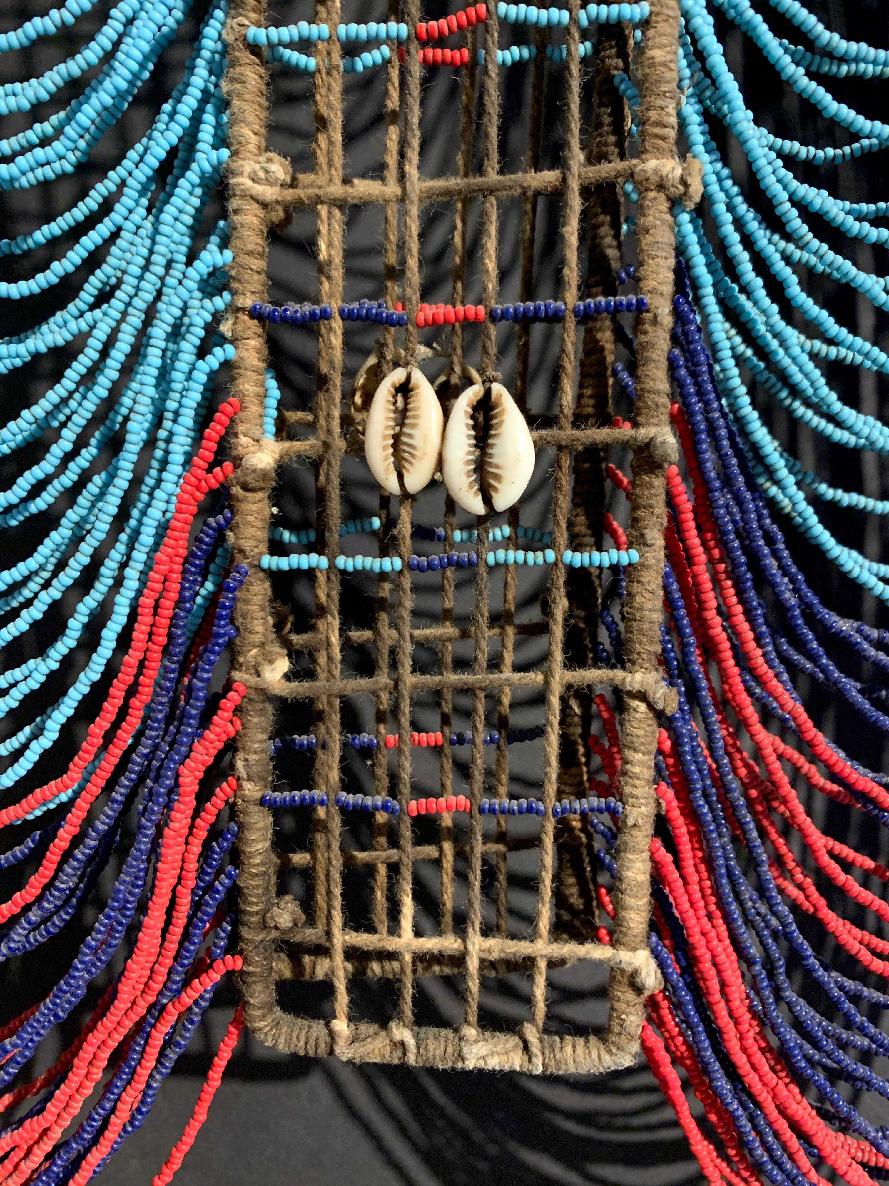 African Dinka Beaded Vest, Mid-20th Century, Sudan 1