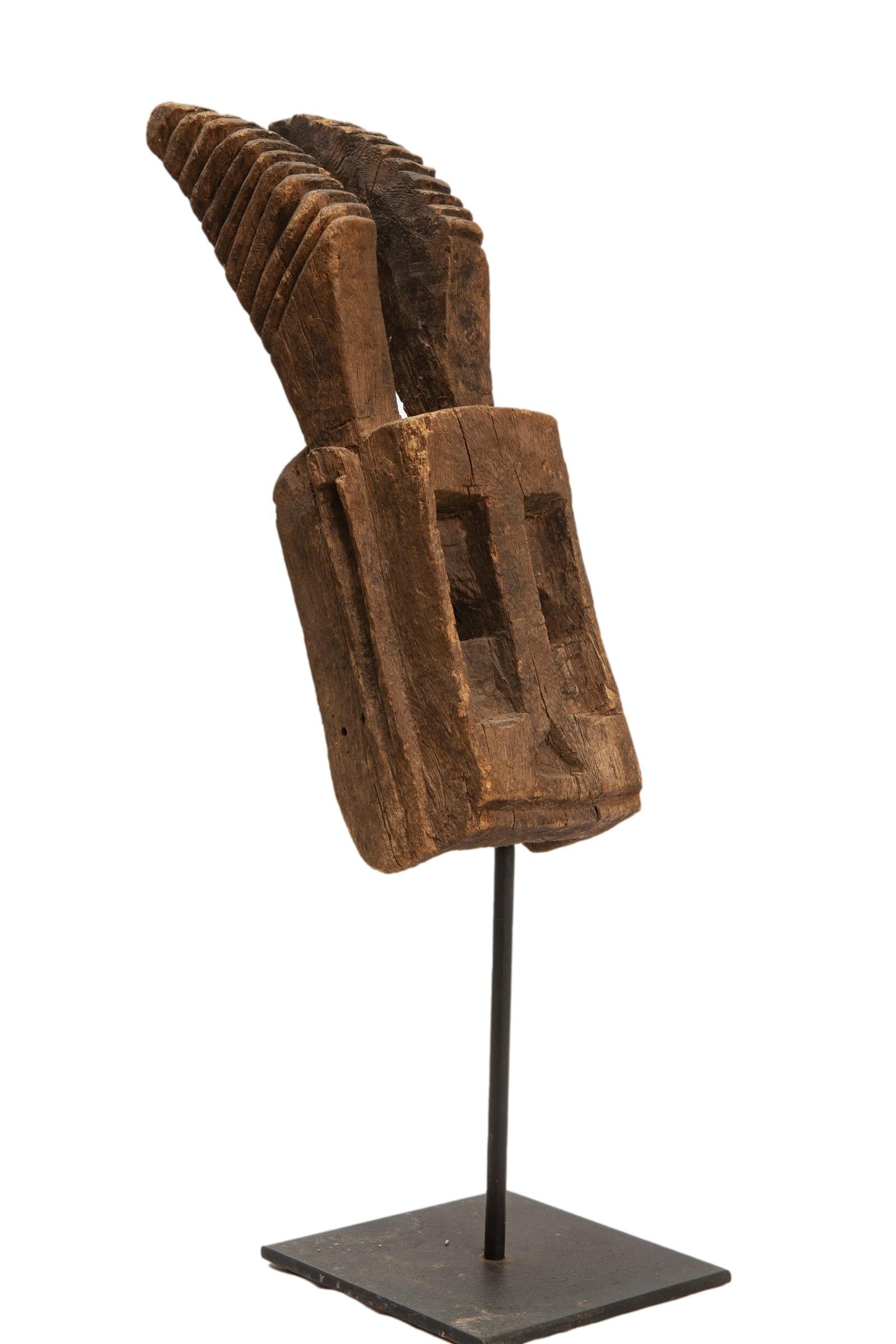 20th Century African Dogon Hare Rabbit Mounted Carving For Sale