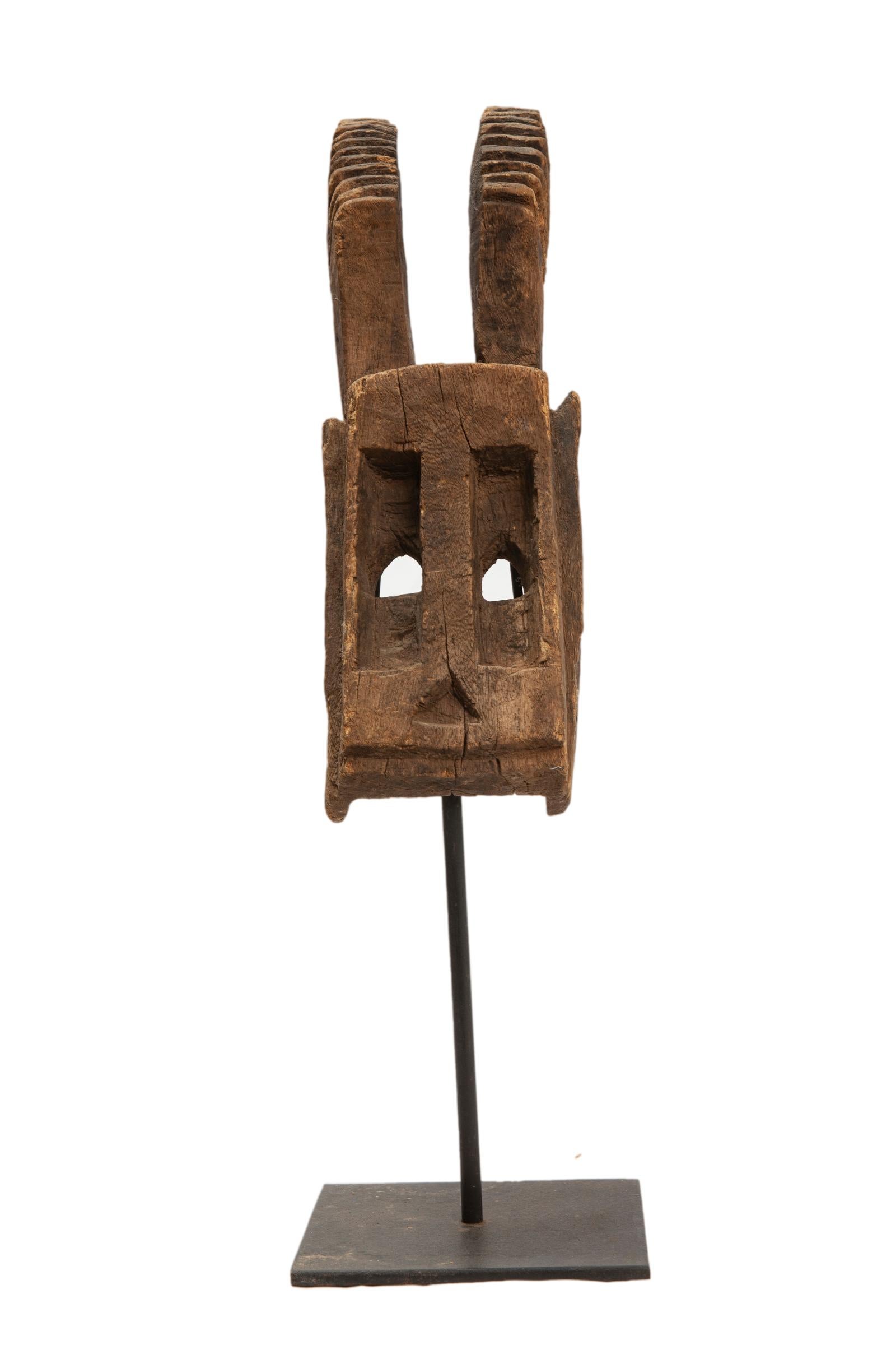 African Dogon Hare Rabbit Mounted Carving 1