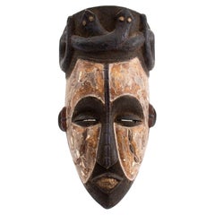 Máscara facial tribal africana Dogon Manner